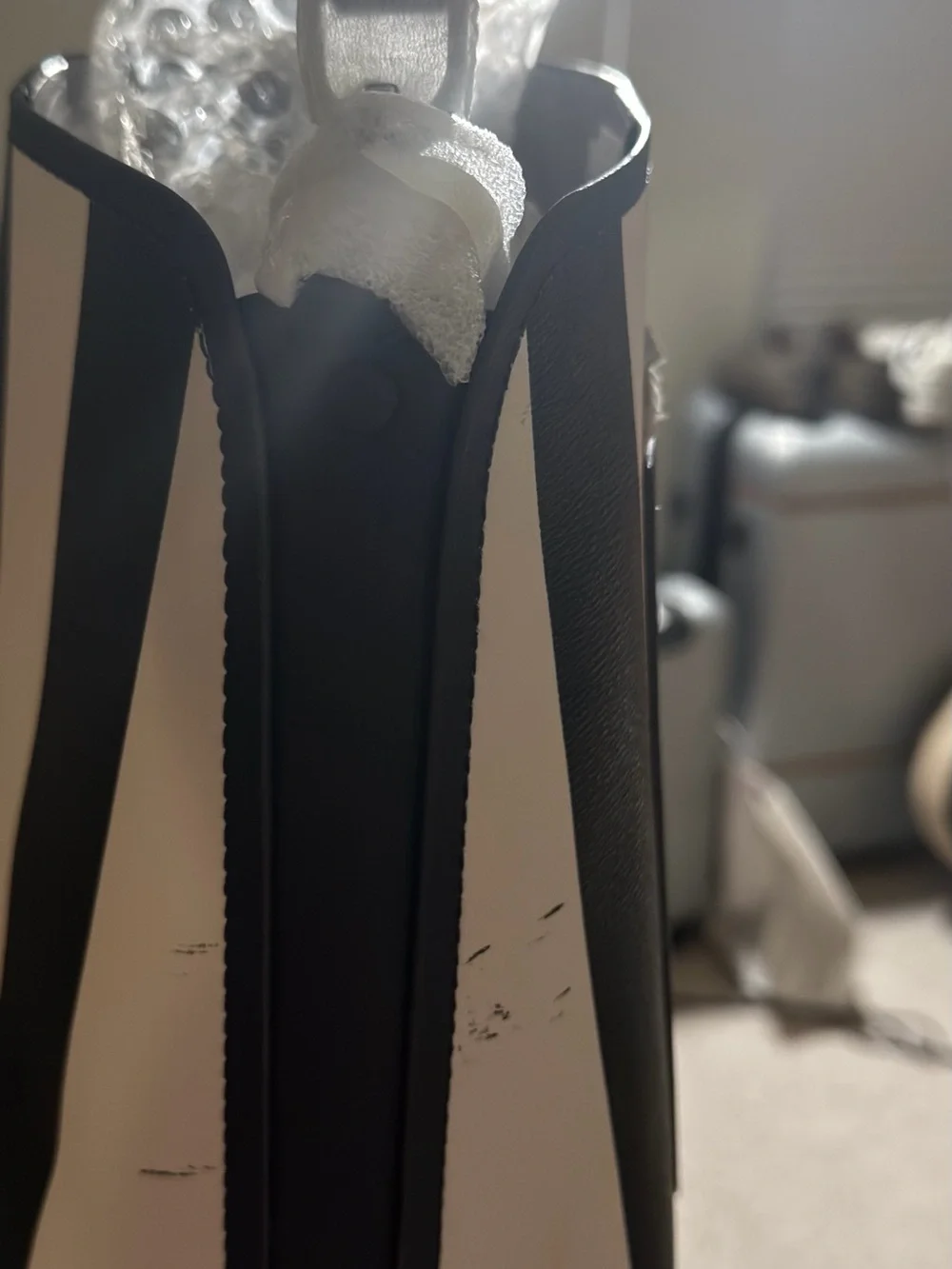 kate spade Navy and Cream Vertical Stripe Crossbody